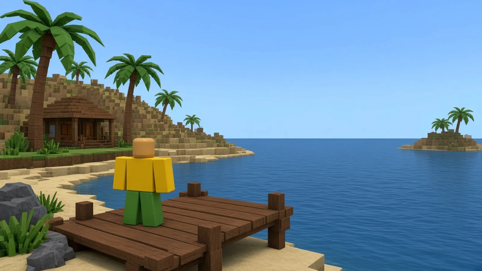 Sunset island in Roblox